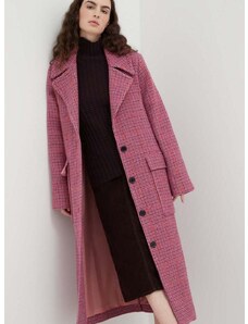Παλτό από μείγμα μαλλιού Lovechild χρώμα: ροζ