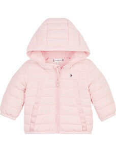 TOMMY HILFIGER BABY MONOTYPE TAPE PUFFER PINK CRYSTAL KN0KN01722-TJS