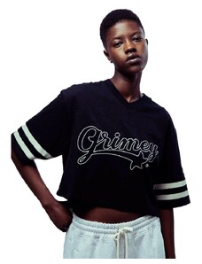 Grimey Wear GRIMEY MADRID GIRL CROP FOOTBALL JERSEY GGMCJ366-BLK Μαύρο