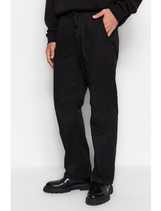 Trendyol Black Regular Fit Waist Lacing Detail Trousers