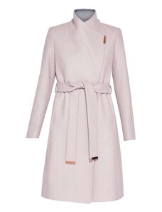 TED BAKER Παλτο Rose Mid Length Wool Wrap Coat 249306 dusky-pink