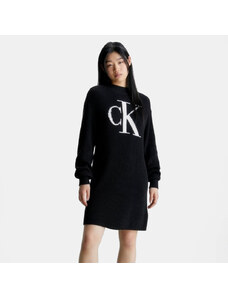 Calvin Klein Ck Intarsia Loose Sweater Dress