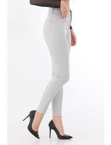 BİKELİFE Women's Stone Rise Waist Ankle Length Slim Leg Skinny Lycra Pants for Women.