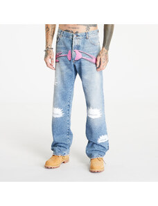 Ανδρικά jeans HERON PRESTON HP Pattern Reg Denim 5 Pockets Indigo/ White