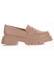 Famous Shoes Μπεζ Γυναικεία Chunky Loafers