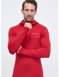 Αθλητική μπλούζα Montane Protium Lite χρώμα: κόκκινο, με κουκούλα