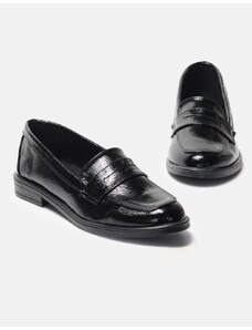 INSHOES DESIGN Basic flat loafers λουστρίνι Μαύρο
