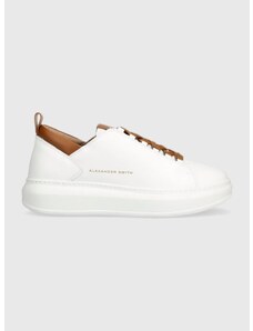 Δερμάτινα αθλητικά παπούτσια Alexander Smith Wembley χρώμα: άσπρο, ASAYW1U80WCN
