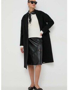 Μάλλινο παλτό Beatrice B χρώμα: μαύρο