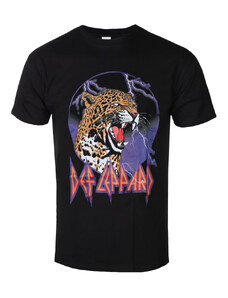 Ανδρικό t-shirt Def Leppard - Λεοπάρδαλη με Αστραπές - ROCK OFF - DEFLTS29MB