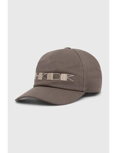 Καπέλο του μπέιζμπολ και τσάντα Rick Owens χρώμα: καφέ