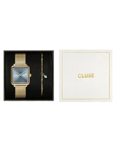 CLUSE La Tetragone CG10320 Crystals Gold Stainless Steel Bracelet Gift Set
