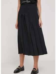 Φούστα Polo Ralph Lauren χρώμα: μαύρο