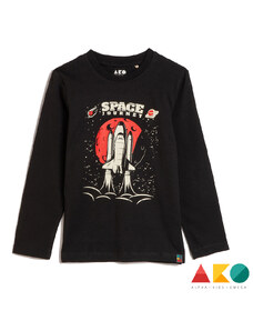 Ako Μακό Μπλούζα σε Μαύρη Απόχρωση Space Journey για Αγόρι 3355201-01