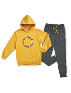 Reflex Σετ Φόρμες με Κίτρινη Φούτερ Μπλούζα και Γκρι Παντελόνι για Αγόρι 73207