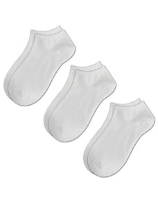 Oem Σετ Κόντες Άσπρες Κάλτσες Unisex 3τμχ WZ20-8C