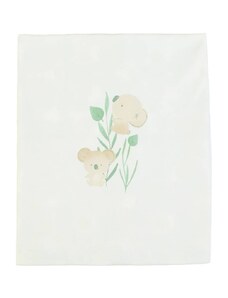 Fs Baby Κουβέρτα Διπλής Όψεως Άσπρο-Πράσινο με Σχέδιο Κοάλα 80Χ80cm 15712