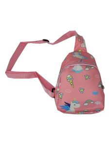 Oem Mini Τσάντα Πλάτης για Κορίτσι σε Ροζ με Διάφορα Σχέδια OM4078
