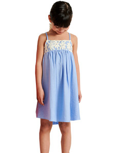 Melin Rose Γαλάζιο Καλοκαιρινό Φόρεμα για Κορίτσι MRS22-1123
