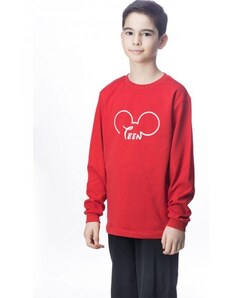 Galaxy Πιτζάμες για Αγόρι Κόκκινη Μπλούζα Μαύρο Παντελόνι 122-22