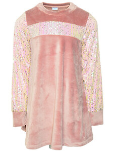 All Stars Ροζ Βελούδινο Φόρεμα για Κορίτσι 14554