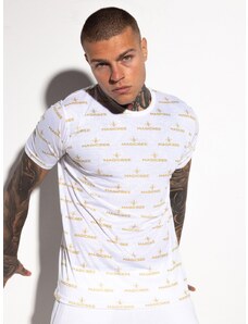 MagicBee All Over Gold Print Tee - White