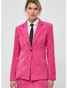 Μπουφάν με κορδόνι Patrizia Pepe χρώμα: ροζ