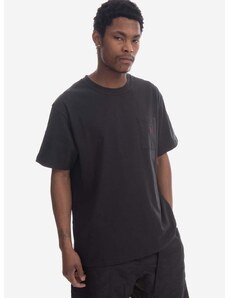 Βαμβακερό μπλουζάκι Gramicci One Point Tee χρώμα: μαύρο