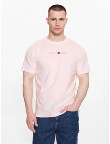 TOMMY HILFIGER Tommy Jeans ανδρικό t-shirt ροζ DM0DM16825-TJ9