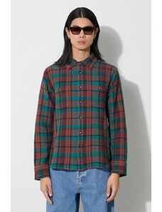 Βαμβακερό πουκάμισο Corridor Ruby Waffle Madras LS ανδρικό, χρώμα: πράσινο, LS0127 F3LS0127
