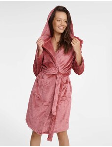 Henderson Ladies Shiny bathrobe 41066-39X pink-pink