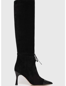 Μπότες σούετ Custommade Alaja γυναικείες, χρώμα: μαύρο, 999621072