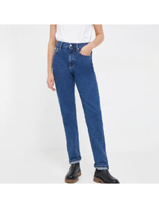 Γυναικεία παντελόνια Calvin Klein Jeans Authentic Slim Straight Blue