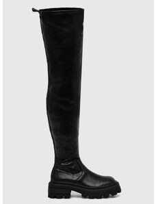 Μπότες Buffalo Nabu Over χρώμα: μαύρο, 1622347