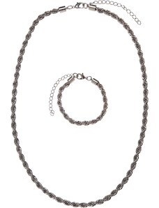 Urban Classics Accessoires Charon necklace and bracelet set - silver colors