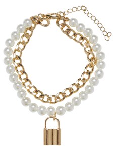 Urban Classics Accessoires Pearl Layering Bracelet - Gold Colors