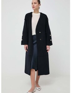 Μάλλινο παλτό Beatrice B χρώμα: ναυτικό μπλε