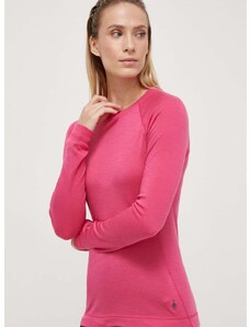 Λειτουργικό μακρυμάνικο πουκάμισο Smartwool Classic Thermal Merino χρώμα: ροζ