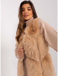 Fashionhunters Women's vest made of camel fur