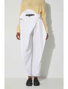 Παντελόνι από μείγμα μαλλιού JW Anderson χρώμα: άσπρο, TR0295.PG0865 F3TR0295.PG0865
