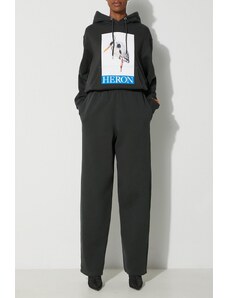 Βαμβακερό παντελόνι Heron Preston Stfu Os Sweatpants χρώμα: μαύρο, HWCH006F23JER0011001 F3HWCH006F23JER0011001