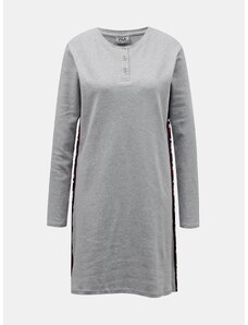 Grey nightgown with FILA lampas