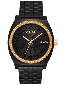 NIXON x 2PAC Time Teller A1378-010-00 Black Stainless Steel Bracelet Limited Edition