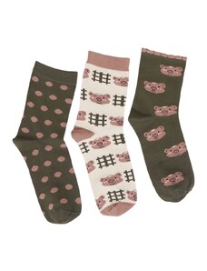 FMS Γυναικείες Κάλτσες Βαμβακερές Σχέδια - 3 Ζεύγη