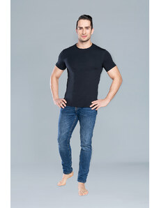 Italian Fashion Ikar T-shirt with short sleeves - black