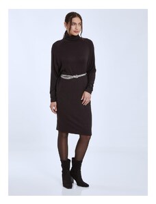 Celestino Oversized πλεκτό ζιβάγκο φόρεμα μαυρο για Γυναίκα