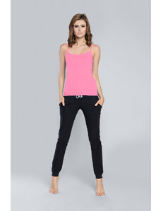 Italian Fashion Ibiza T-shirt with narrow straps - pink
