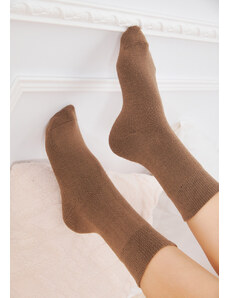 Comfort Κάλτσες γυναικείες μάλλινες μονόχρωμες - Χακί
