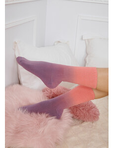 Comfort Κάλτσες γυναικείες tie-dye - Κόκκινο
