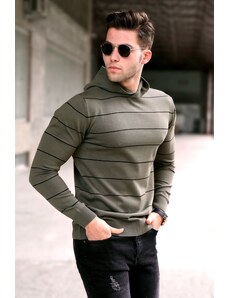 Madmext Men's Khaki Hoodie Sweater 5623